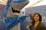 Janet supporting the More Fish Campaign at the Royal Welsh Show 2011