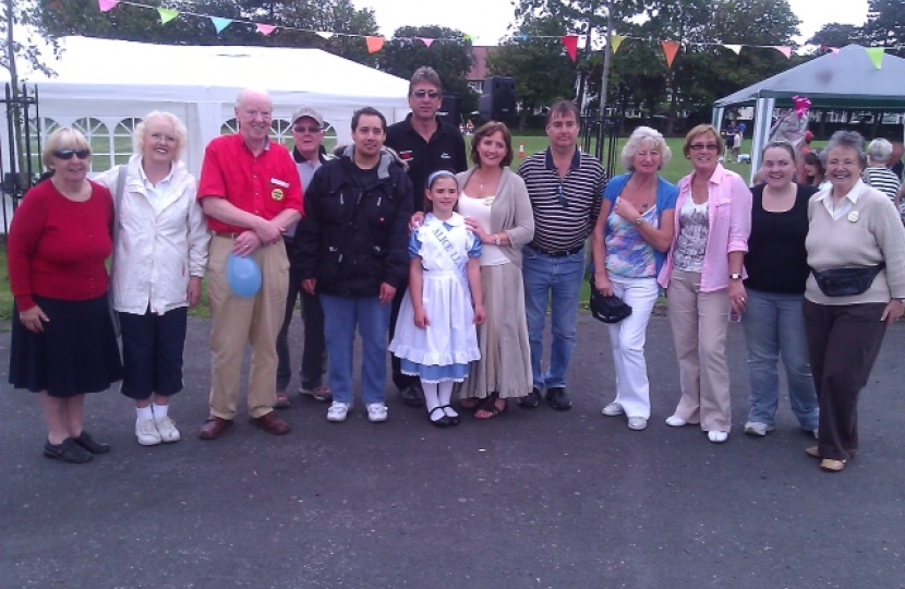 The Friends of Queens Park with Miss Alice and Janet (centre)